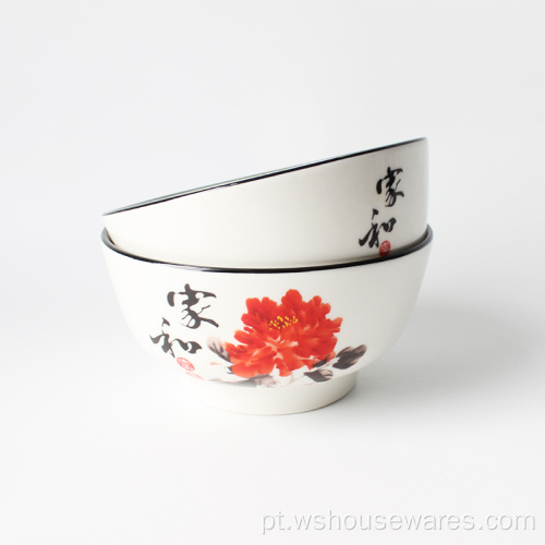 Novo Design Chinês Applique Bowl 5,5 polegadas